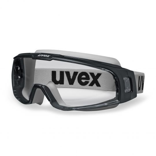 Uvex U-Sonic Gumipántos Védőszemüveg Fekete Keret